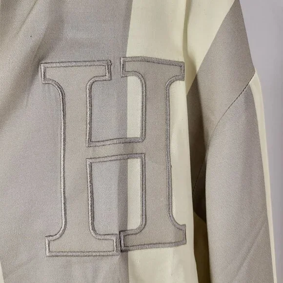 Honor The Gift Women's Striped Button-Up Shirt Dress Grey Casual Long Sleeve Med - Picture 6 of 15